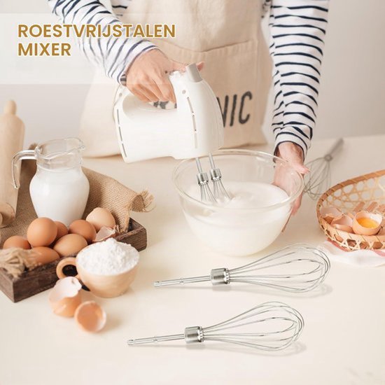 2 stuks accessoires voor handmixers, roestvrij staal, handmixer, bevestigingsmiddelen, elektrische mixer voor handmixer 62682RZ 62692 62695V 64699 (12 stokjes) — afbeelding 4