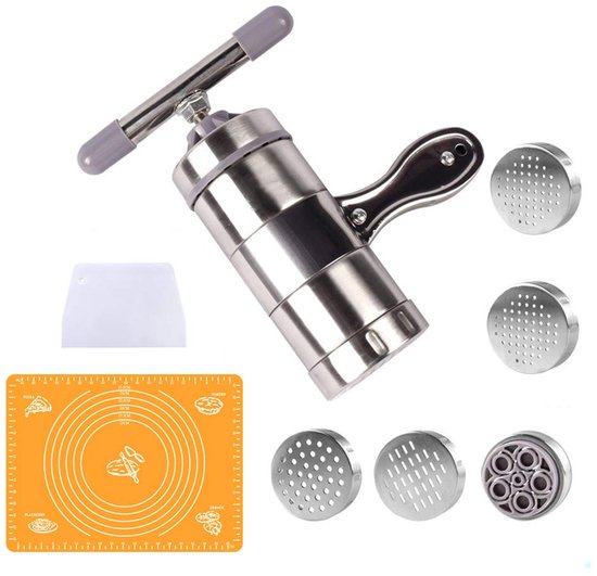 Pasta Maker - Handbediende Roestvrijstalen Noodle Press Machine — afbeelding 2