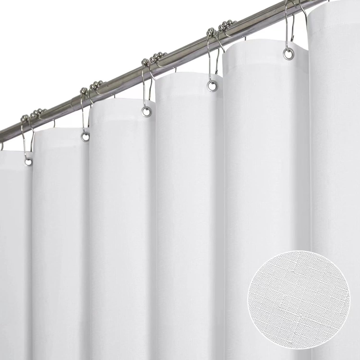 Waterdichte Douchegordijn met Gewogen Zoom 120 x 200 cm