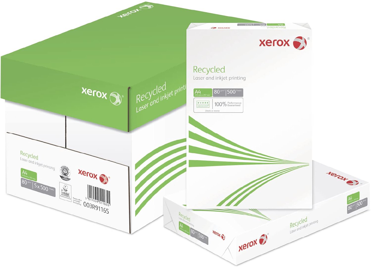 Gerecycled Papier A4 - 80g/m² - 2500 Vellen