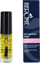 Herome Serum voor Beschadigde Nagels - Exit Damaged Nails - Nagelolie - Nagelversteviger – Nail Repair - Nagelverzorging met Voedende Amandel Olie - 7 ml