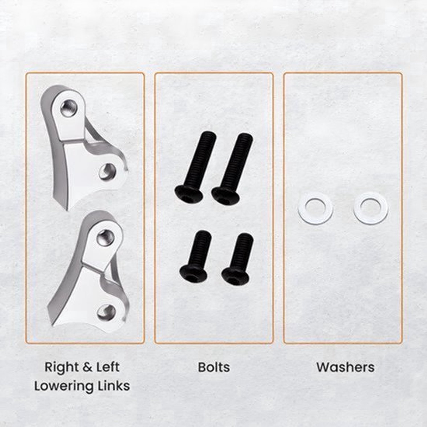 Achterverlagingsset 1 Inch - Verlagen Motorfiets - 0.65 Kg Gewicht - Universeel Voor Harley Toerfietsen - Motor Accessoire