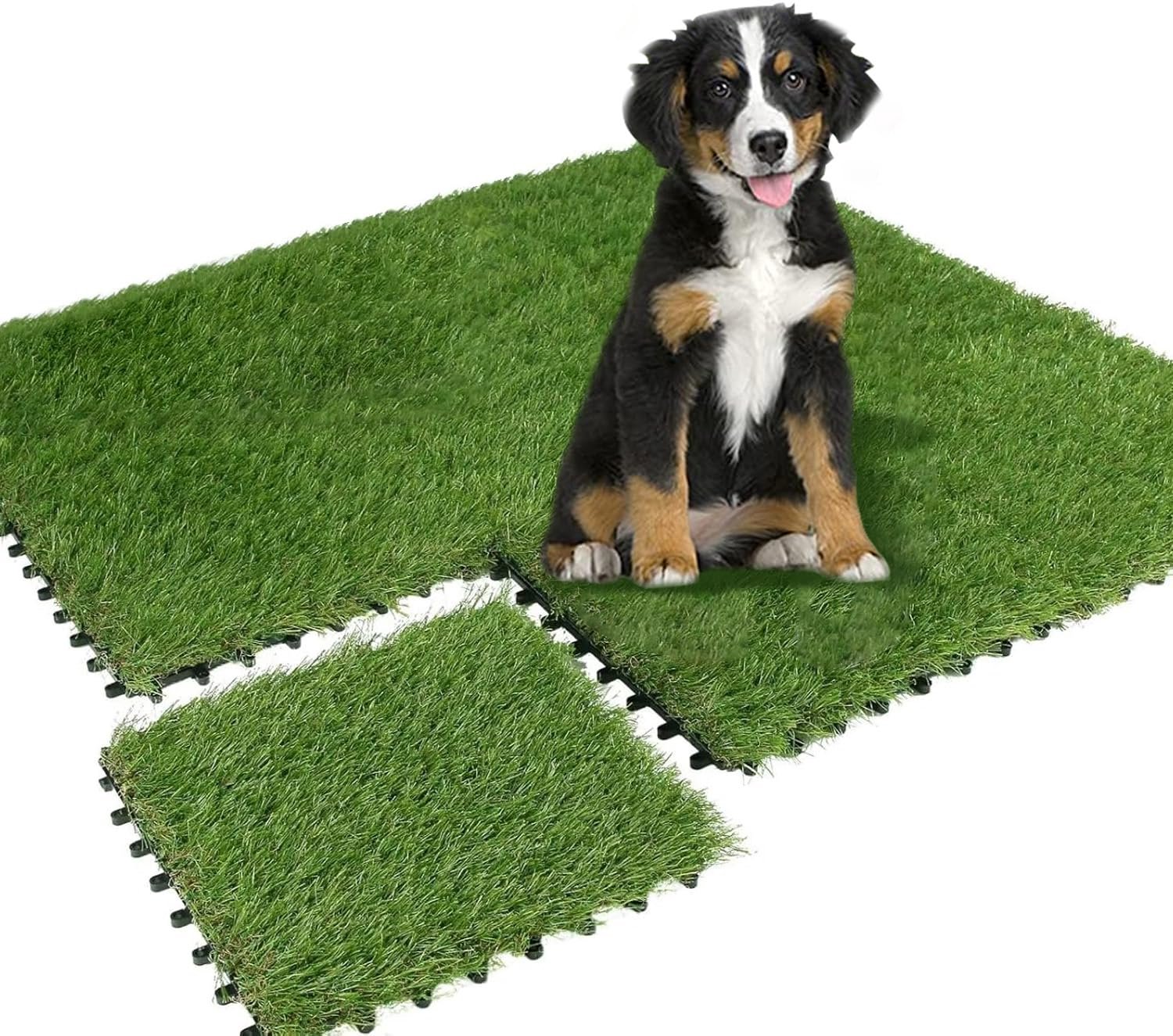 Kunstgras Tegels 30x30 cm Groen Weerbestendig met Drainage voor Balkon en Terras (9 stuks)