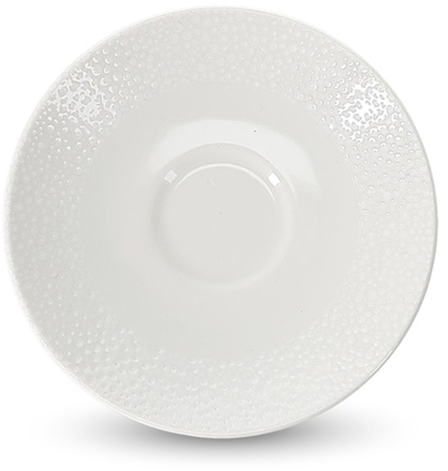 Fameilleur mokkaschotel 11cm wit Astro set van 6 - porseleinen onderschotel voor kopjes, voor koffiekop, theekop en espressokop, vaatwasser- en magnetronbestendig, voedselveilig, servies voor thuis, restaurant en horeca, mooi als cadeau