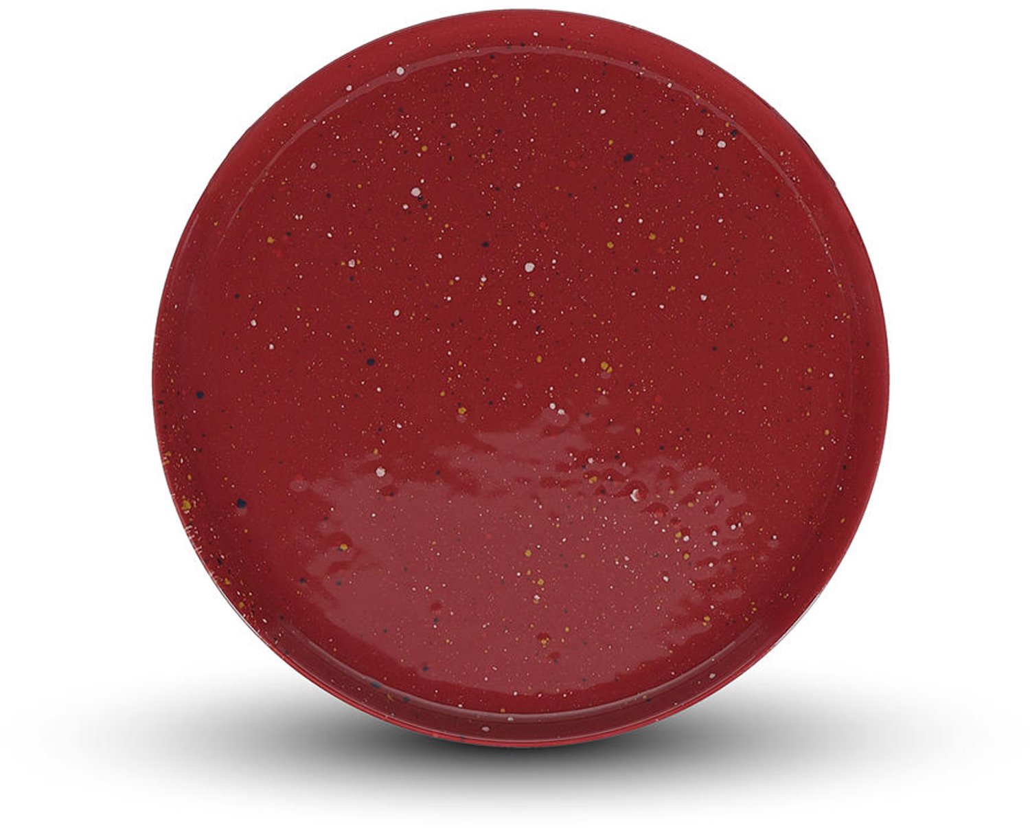 Fameilleur plat bord 25cm bordeauxrood Fika set van 4 - porseleinen eetbord en dinerbord, voor ontbijt, lunch, diner en hoofdgerecht, vaatwasser- en magnetronbestendig, voedselveilig, servies voor thuis, restaurant en horeca, mooi als cadeau