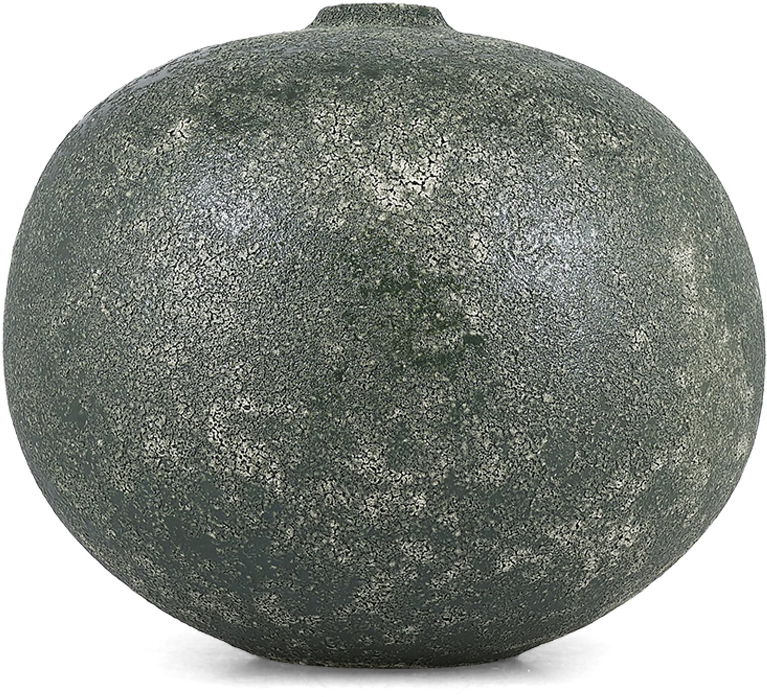 Fameilleur vaas 23xH20cm groen Bullet - keramieken decoratieve bloemenvaas, voor bloemen, takken en droogbloemen, woondecoratie voor modern interieur, mooi als cadeau