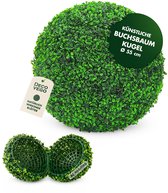 DECOVEGO® Buxus Bol - Kunstplant - Kunstplanten Voor Buiten - Kunstplanten Voor Binnen - Buxus - Buxusbol - Buxusbol Kunstplant - Buxus Plant - Kunst Plant - Kunstplant Buiten - Buxusbol Kunststof Voor Buiten - Kunstplanten - Kunstplantje