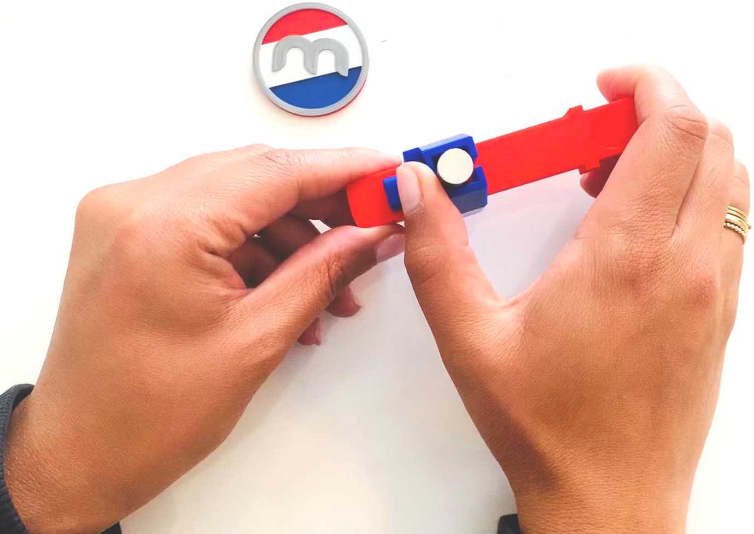 Magneet dispenser – hoogte 1 mm, voor Ø15 mm