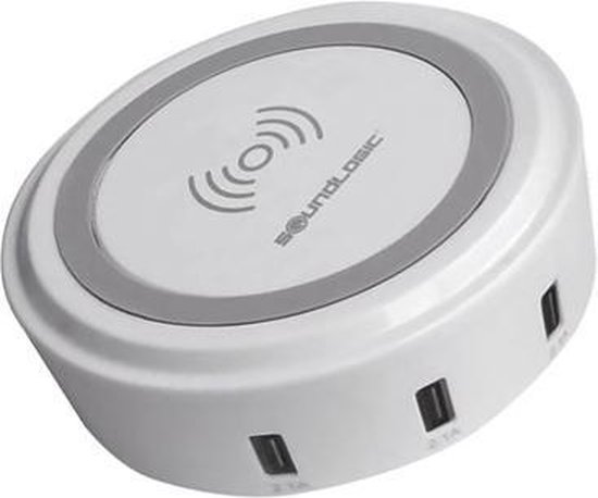 Soundlogic Draadloze Oplader - Inclusief 3 USB-Poorten - Automatisch  Uitschakeling na... | bol.com