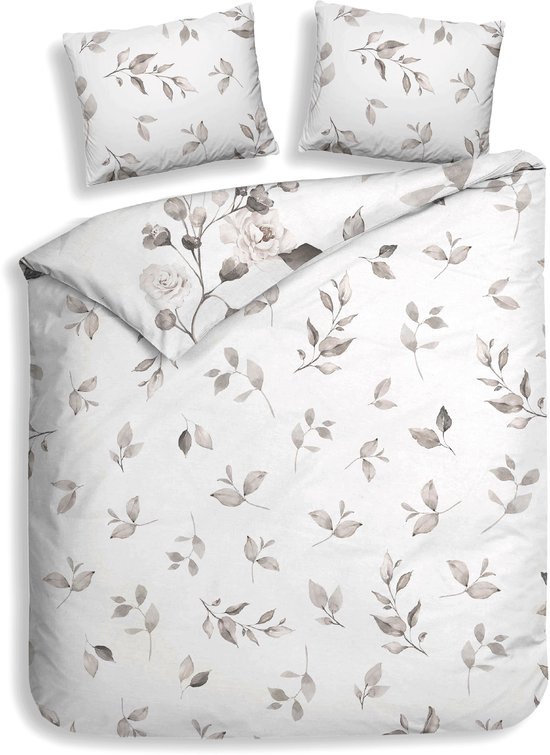 Heckettlane Dekbedovertrek Katoen Satijn Amara - Beige - 100% Katoen-Satijn - Dekbedovertrek 140x200/220cm - Eenpersoons - Wenen van Merkloos — afbeelding 5