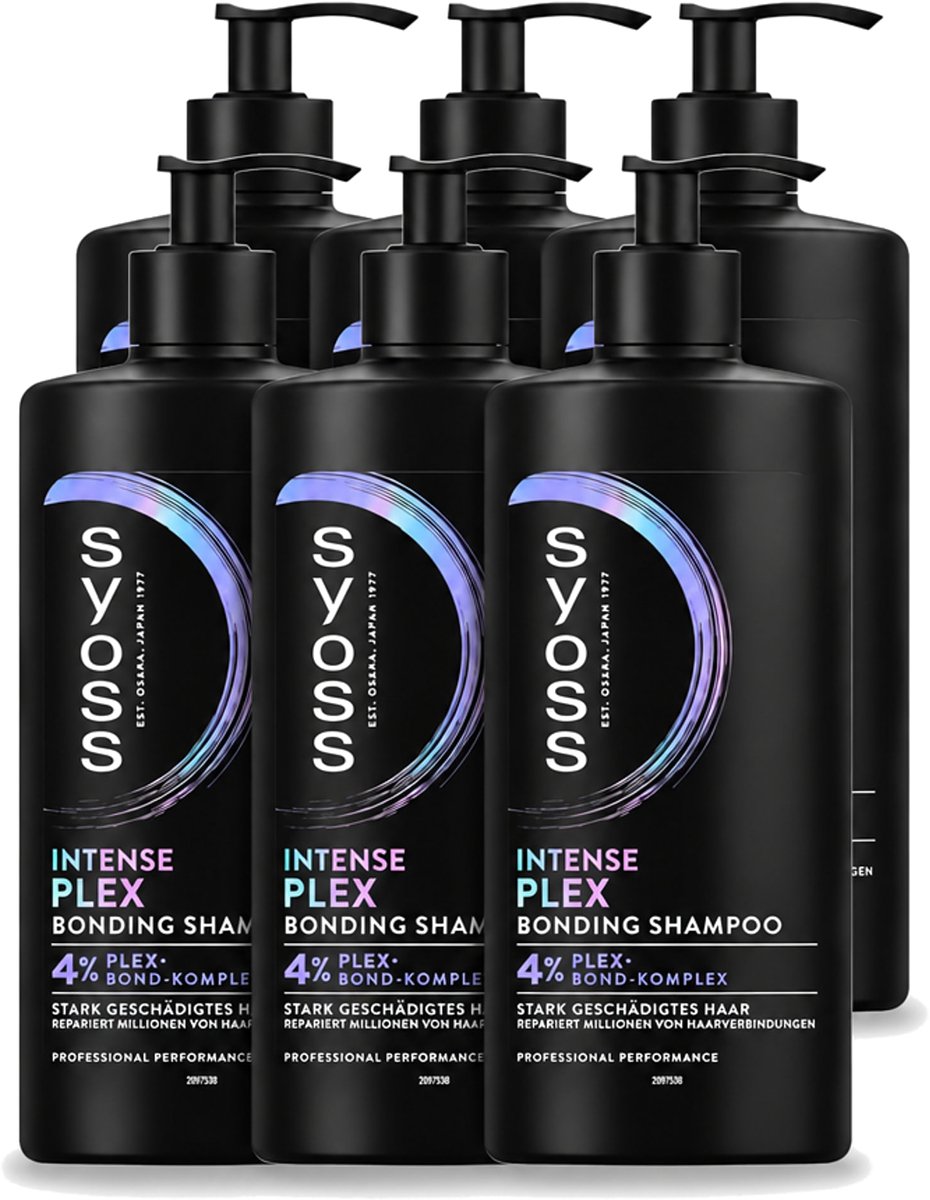 6 x Syoss – Shampoo – Intense Plex – 440 ml - Voordeelverpakking - 6 stuks