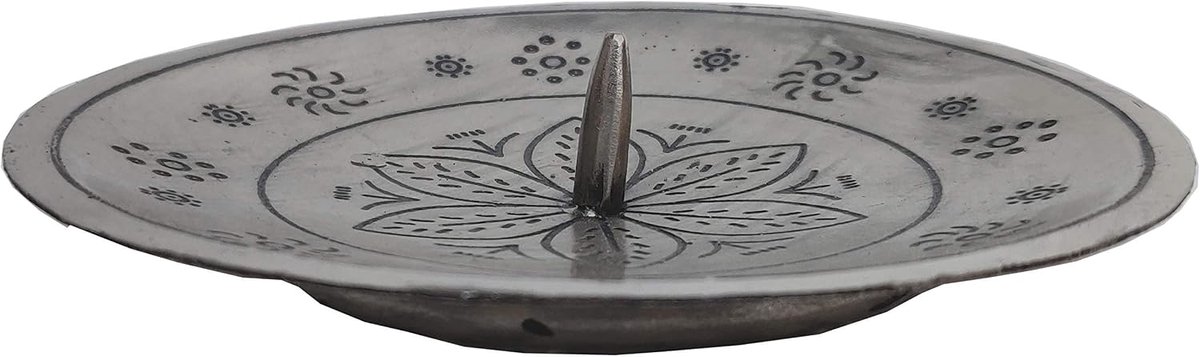 Set van 2 oosterse kandelaars, zilver, Jaini, rond, 12 cm