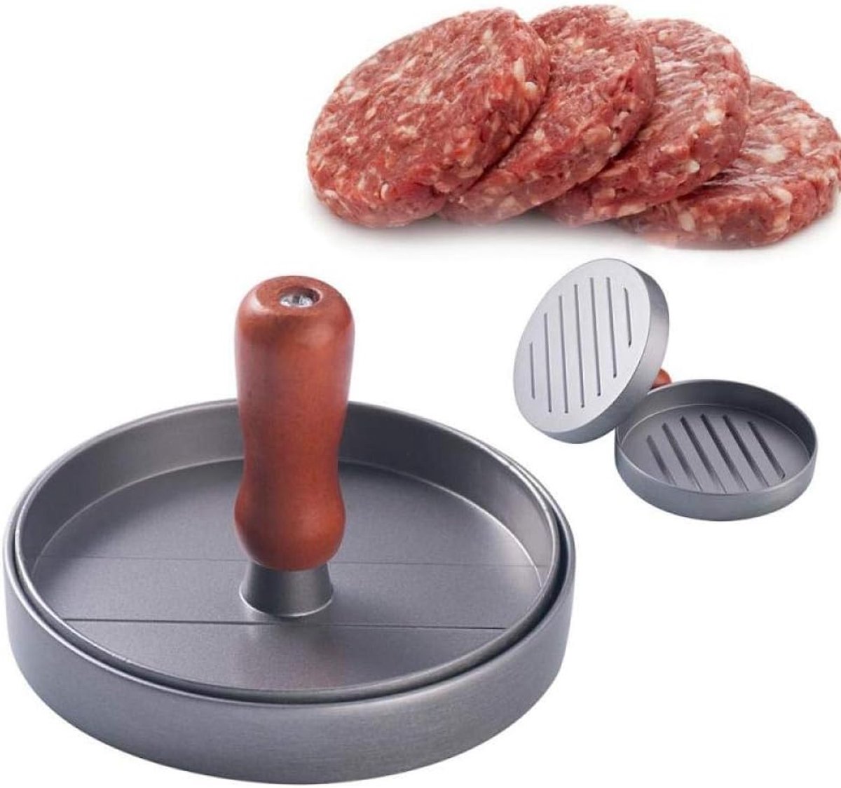 Burgerpers Burgerpers 1 set ronde hamburger-pastamachine vorm anti-aanbak-aluminium high-performance burger pasta vlees rundvlees keuken grillgereedschap