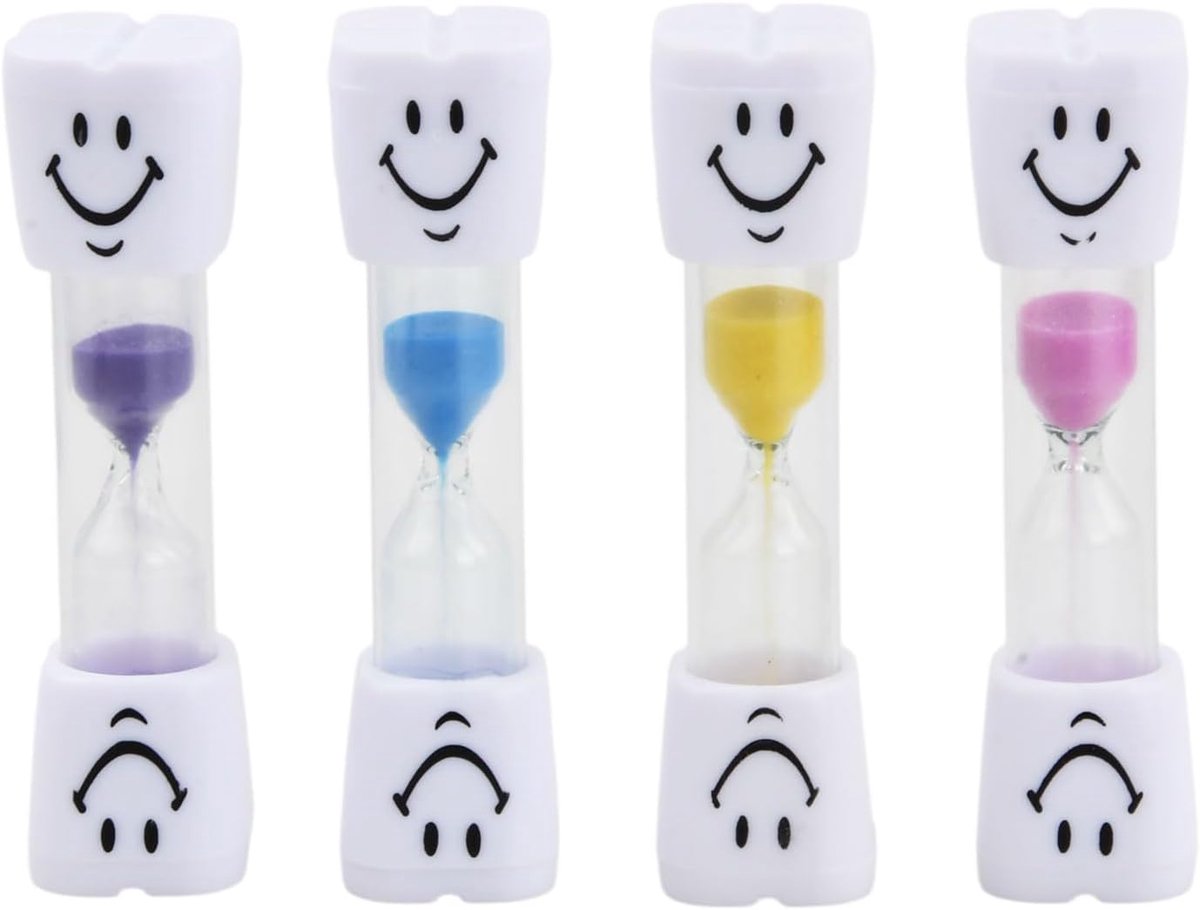 Uurglas set voor kinderen - 4 stuks - Multicolor - Tijdgestuurd tandenpoetsen - ShopVlot