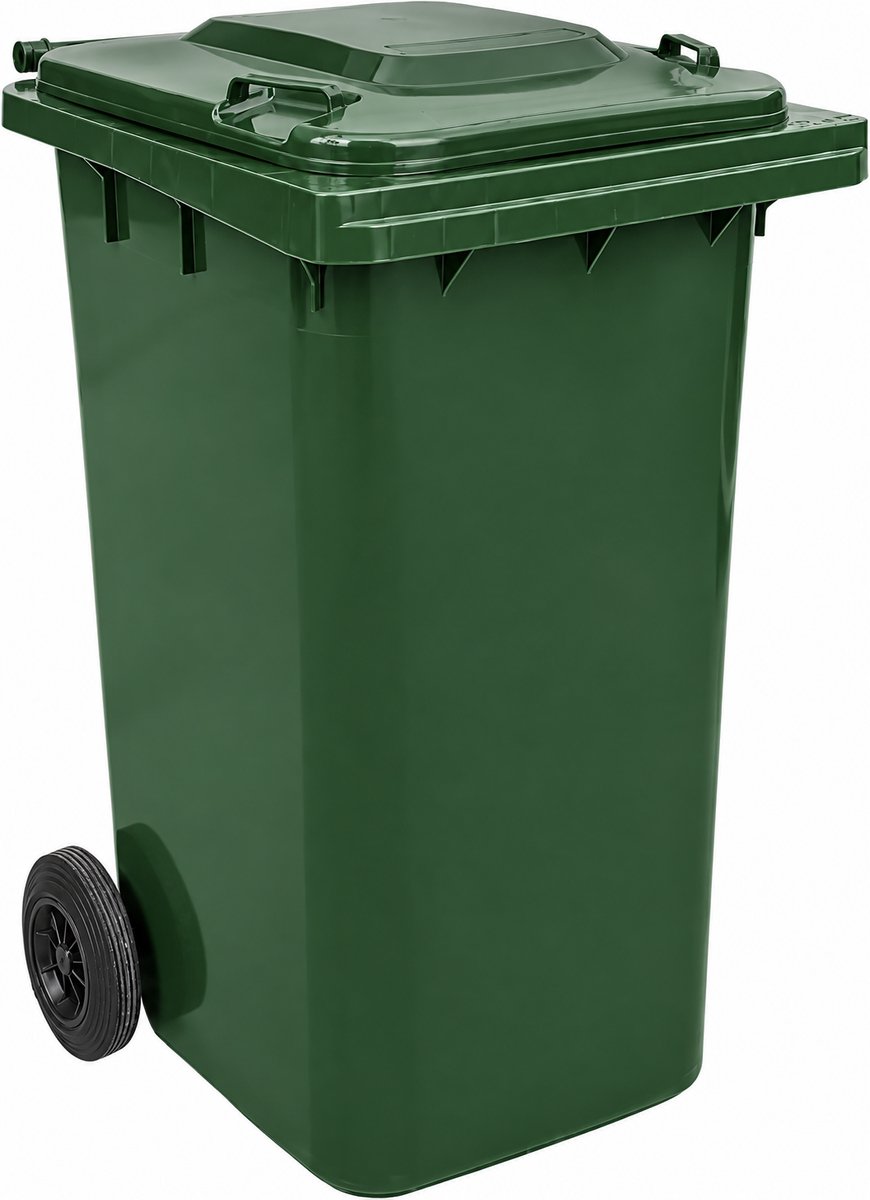 Mini Container - 240 liter Groen - Kliko Afval Container 240liter - Afvalbak 240l