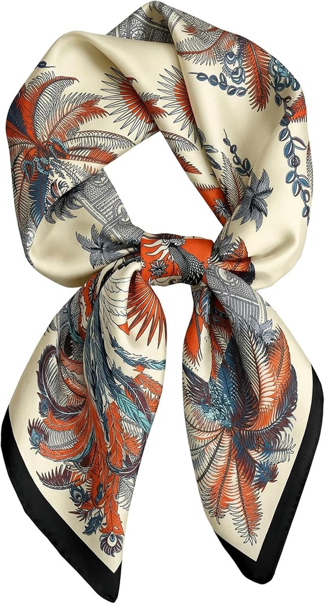 Zijdeachtige Satijn Bandana Sjaal Vrouwen Hoofddoek Haar Wrap