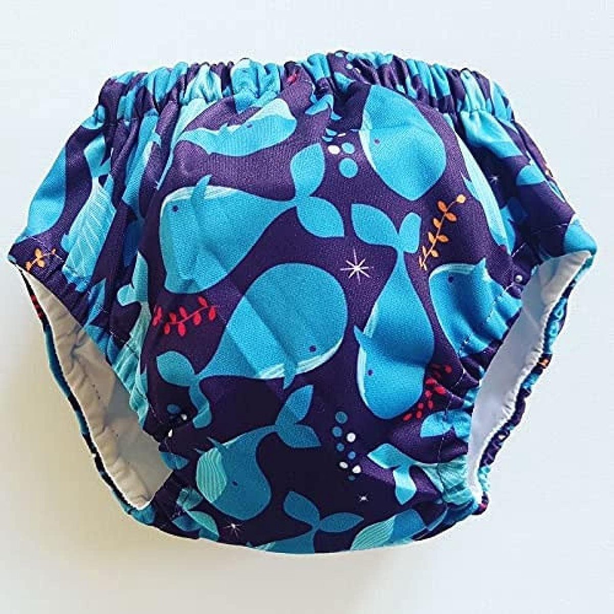 13-16 kg Oefenbroekje katoen Walvis blauw