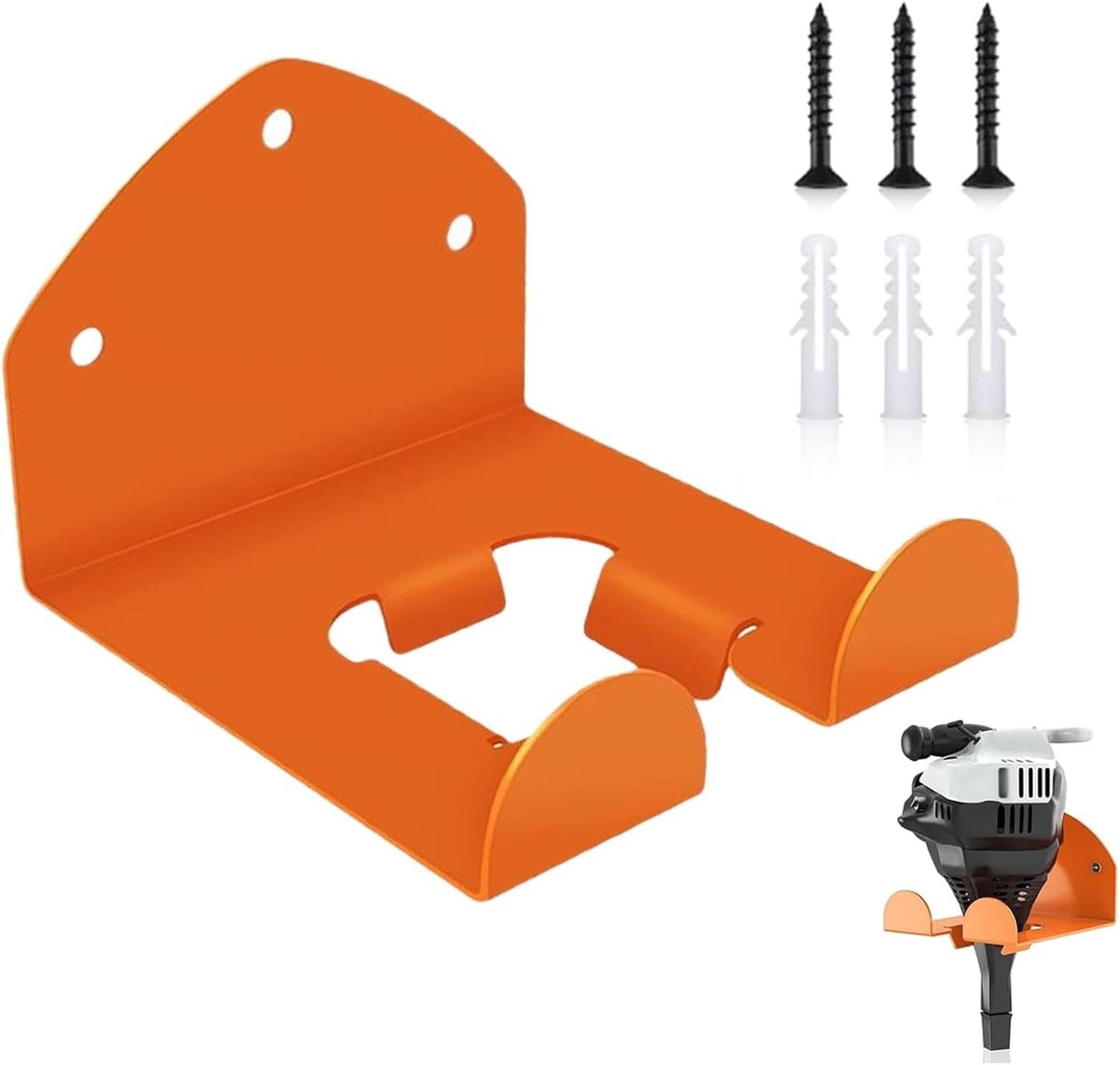 Grastrimmerhouder, wandhouder, bosmaaier, powertoolhanger, voor het organiseren en beschermen van gereedschap, geschikt voor het opbergen van trimmers, onkruidverdelgers