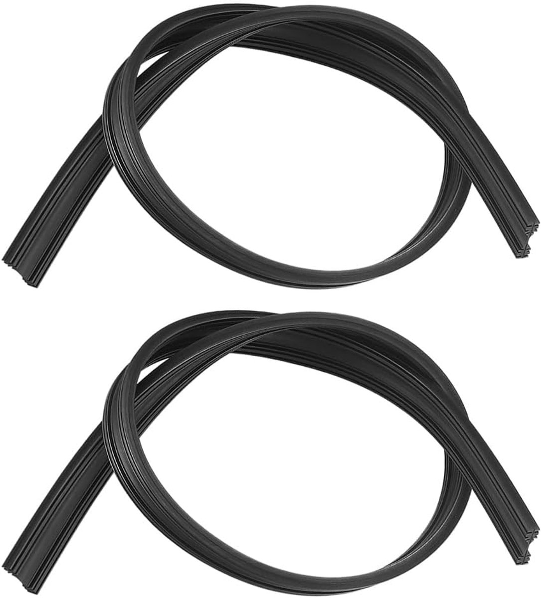 Ruitenwisserrubber 800 mm - 2 stuks zonder bot wisserrubber - vervangingsrubber universeel wisserrubber op maat te snijden - ruitenwisserrubber per meter universeel, ruitenwisservervanging rubber