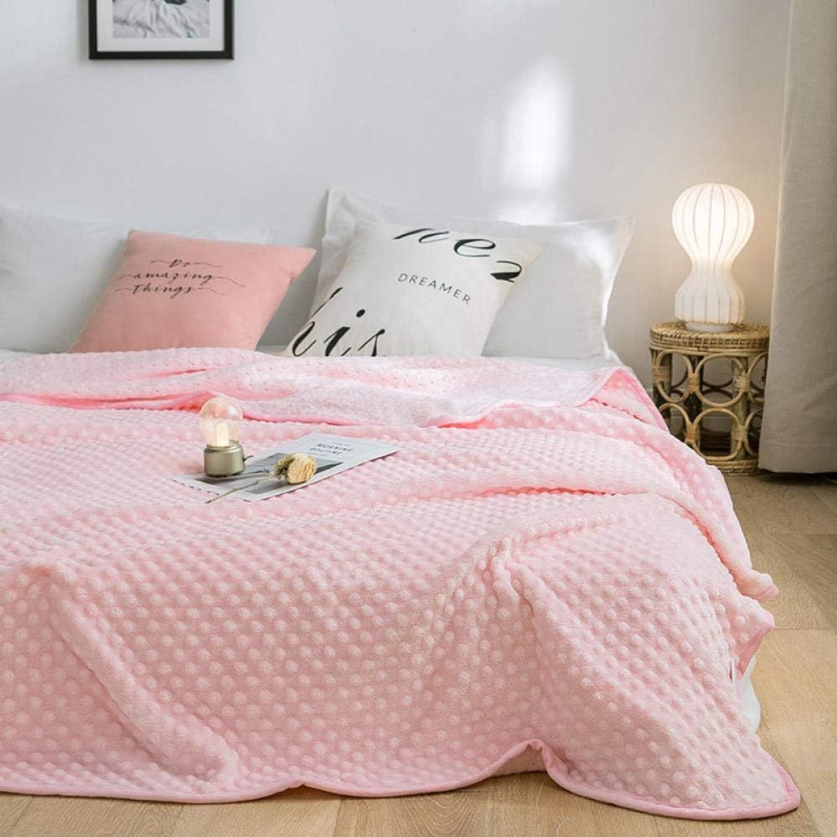 Graden van comfort gewogen deken queen size voor volwassenen - gelijkmatige gewichtsverdeling met premium glaskralen | Warme zware deken voor gebruik door één persoon -3_100x140cm