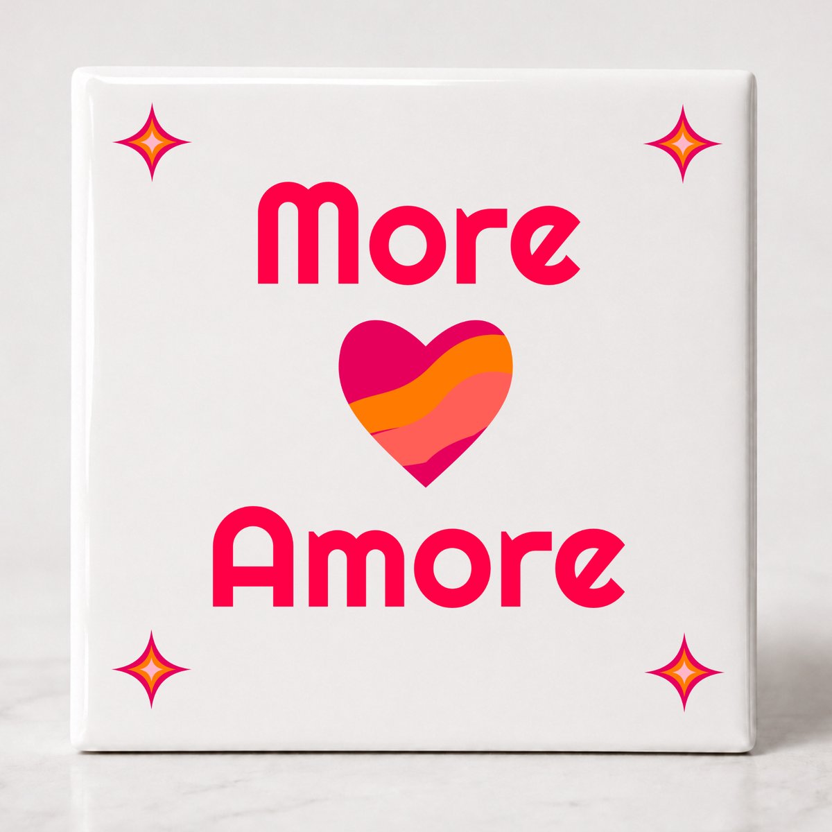 Tegel spreuk More Amore