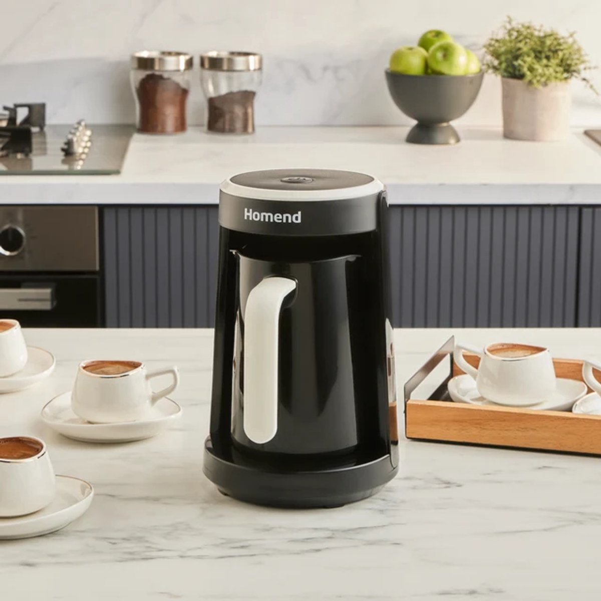 Homend Pottoman 1818 - Turkse Koffiemachine – 300 ml – 5 Kopjes – 480W – Automatische Uitschakeling