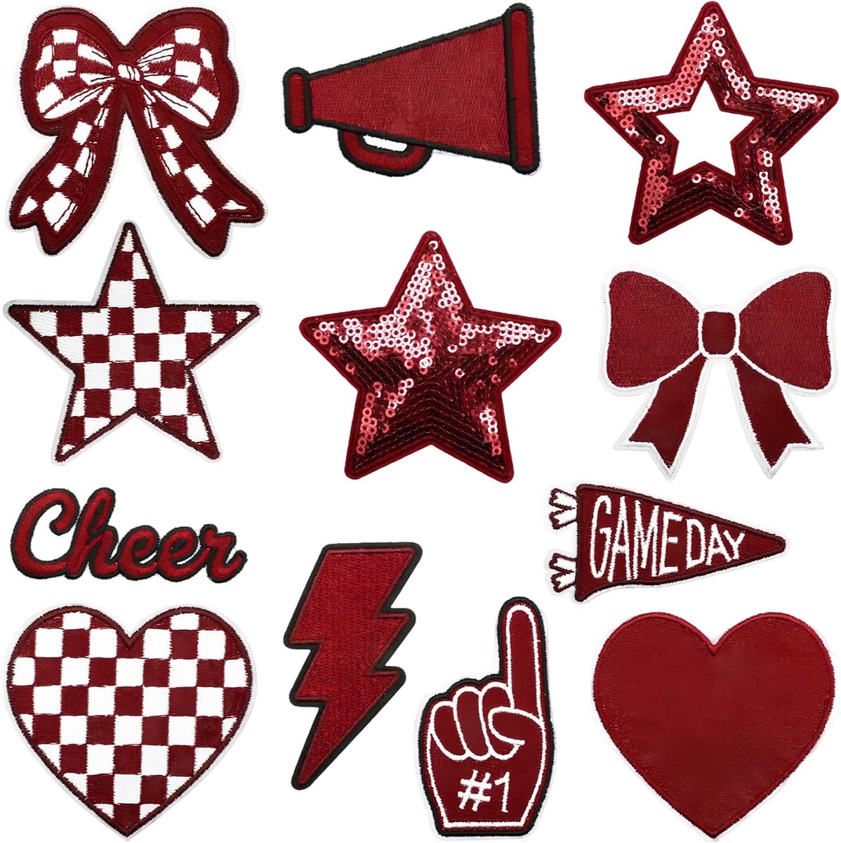 Sticker voetbal Cheer Pom Girl applicaties
