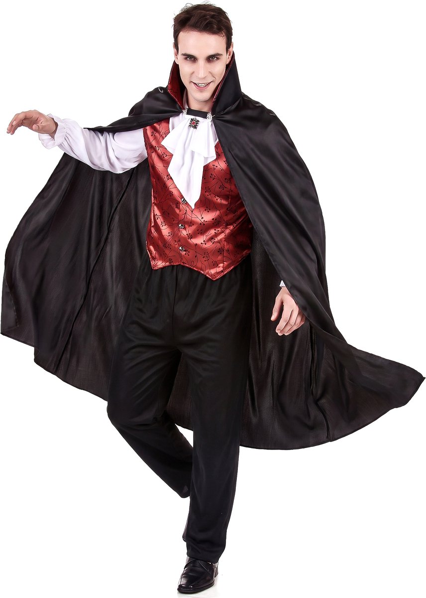 Vegaoo - Halloween vampierenkostuum met cape voor mannen