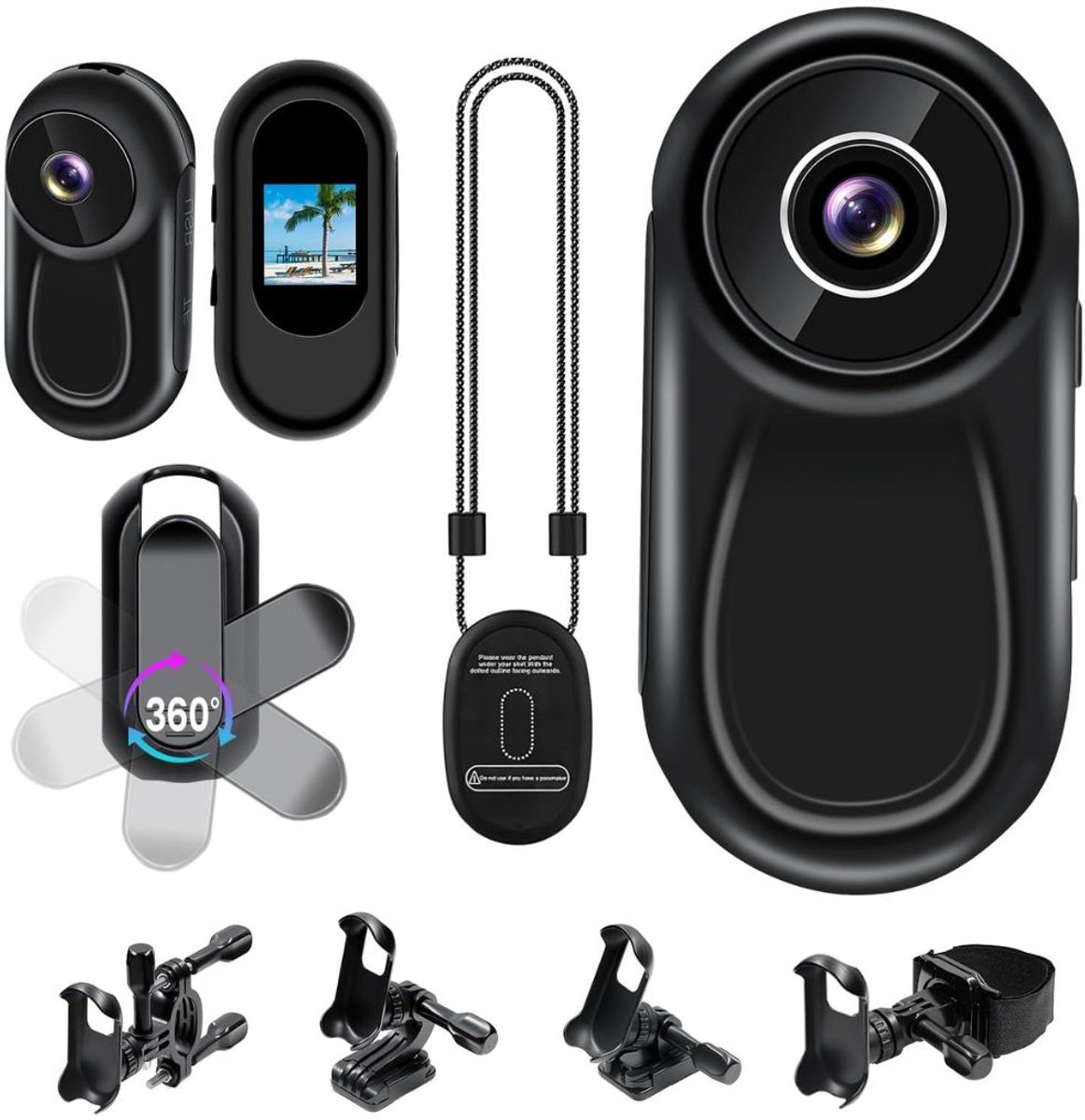 Levo® Bodycam - Cam - Zwart - 28 x 28 x 28 x cm