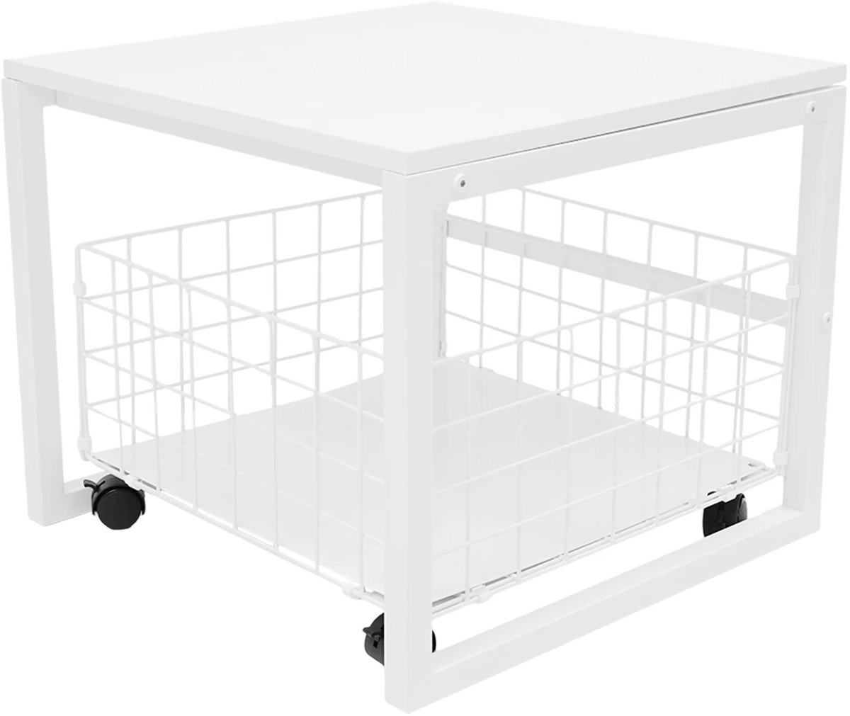 Koelkaststandaard - Voor Keukens Woonkamer Eetkamers - Op Wielen - Wit