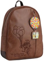 Disney Pixar Up Rugzak - Bruine Rugtas - Ballonnen & Huis - Lederlook