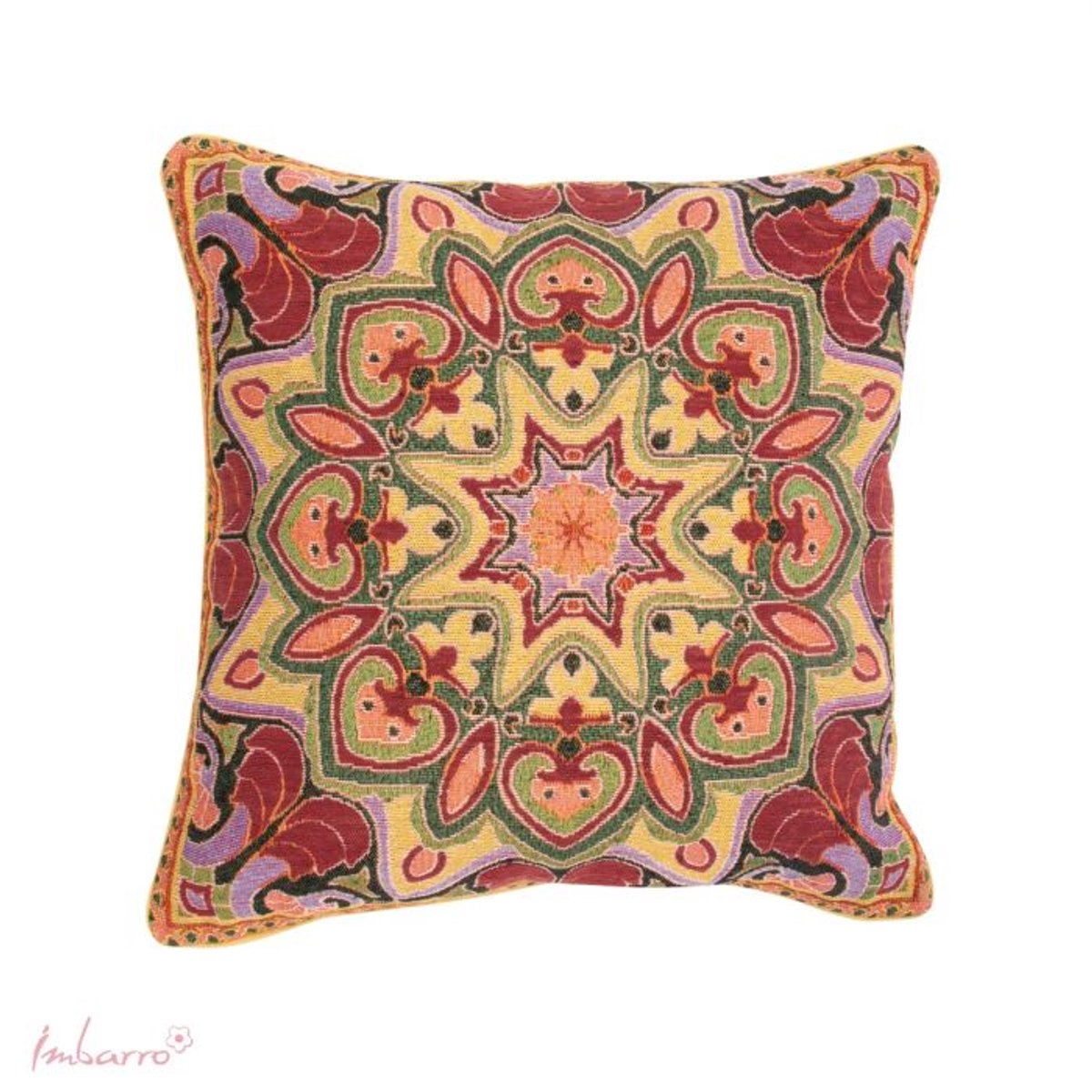 Imbarro Home & Fashion Imbarro - Sierkussen - Rosane - Jaquard - 50x50cm - Handgeweven Lila