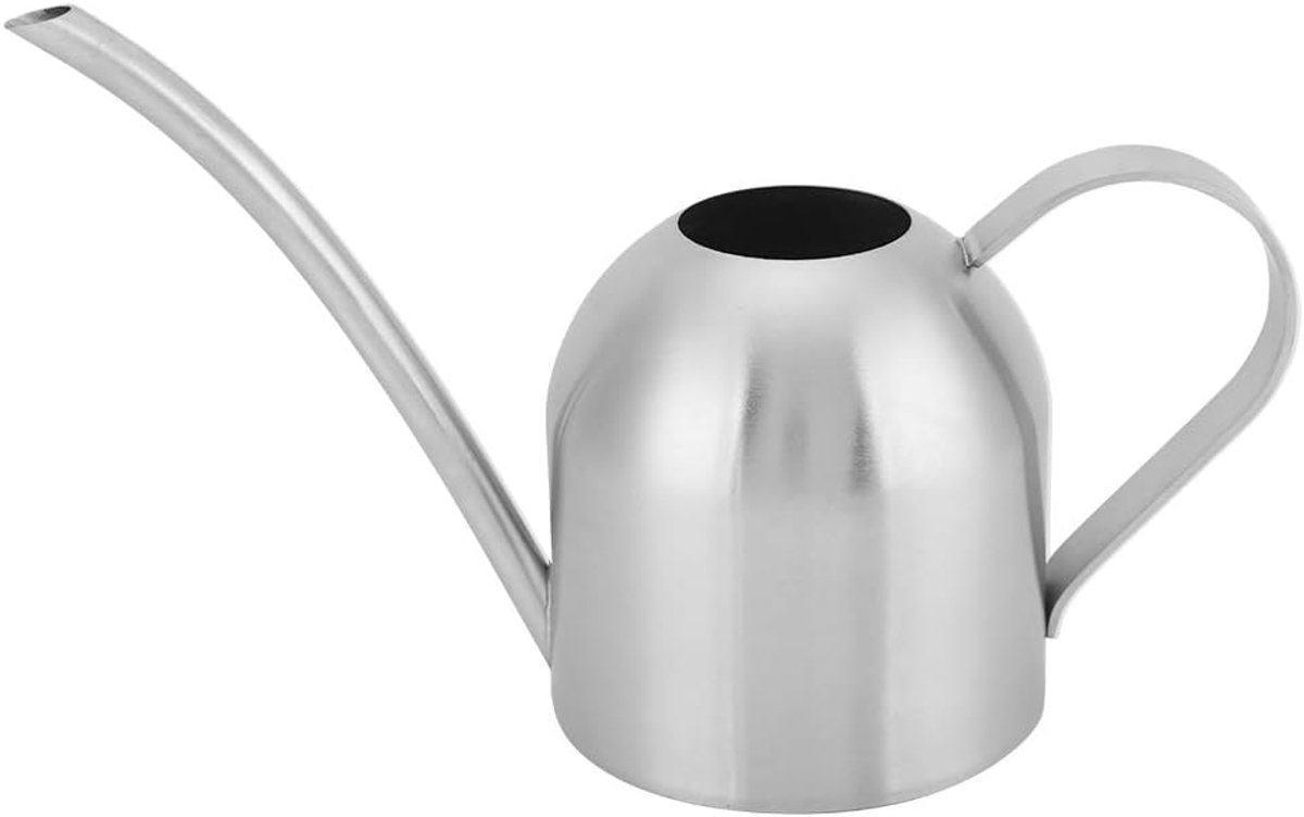 Gieter van Roestvrij Staal, Gieter voor Binnen of Buiten, Als Tuinplant, Bloem, Lange Uitloop, Gieter (1000 ml)
