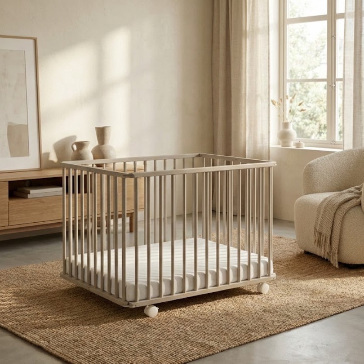 Bebies First Opvouwbare Baby Box Liam Clay Met Matras – foto 4