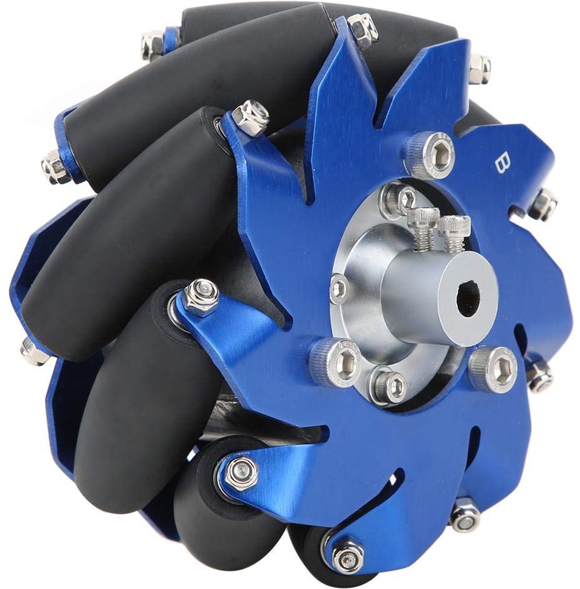 4 inch Mecanum wiel Links Aluminium met TPU Rubber Rollers Industriële Robot Accessoires - Echt goede Kwaliteit Producten,Geen Stapel Van Vuilnis