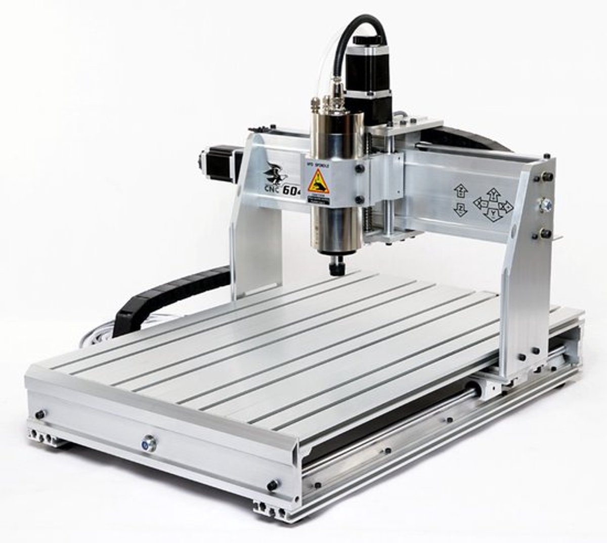 CNC Router 4 Axis With Handwheel - 2200 W Watergekoelde Spindle - 375x575x68 mm Werkgebied - Aluminiumlegering Frame - USB Aansluiting