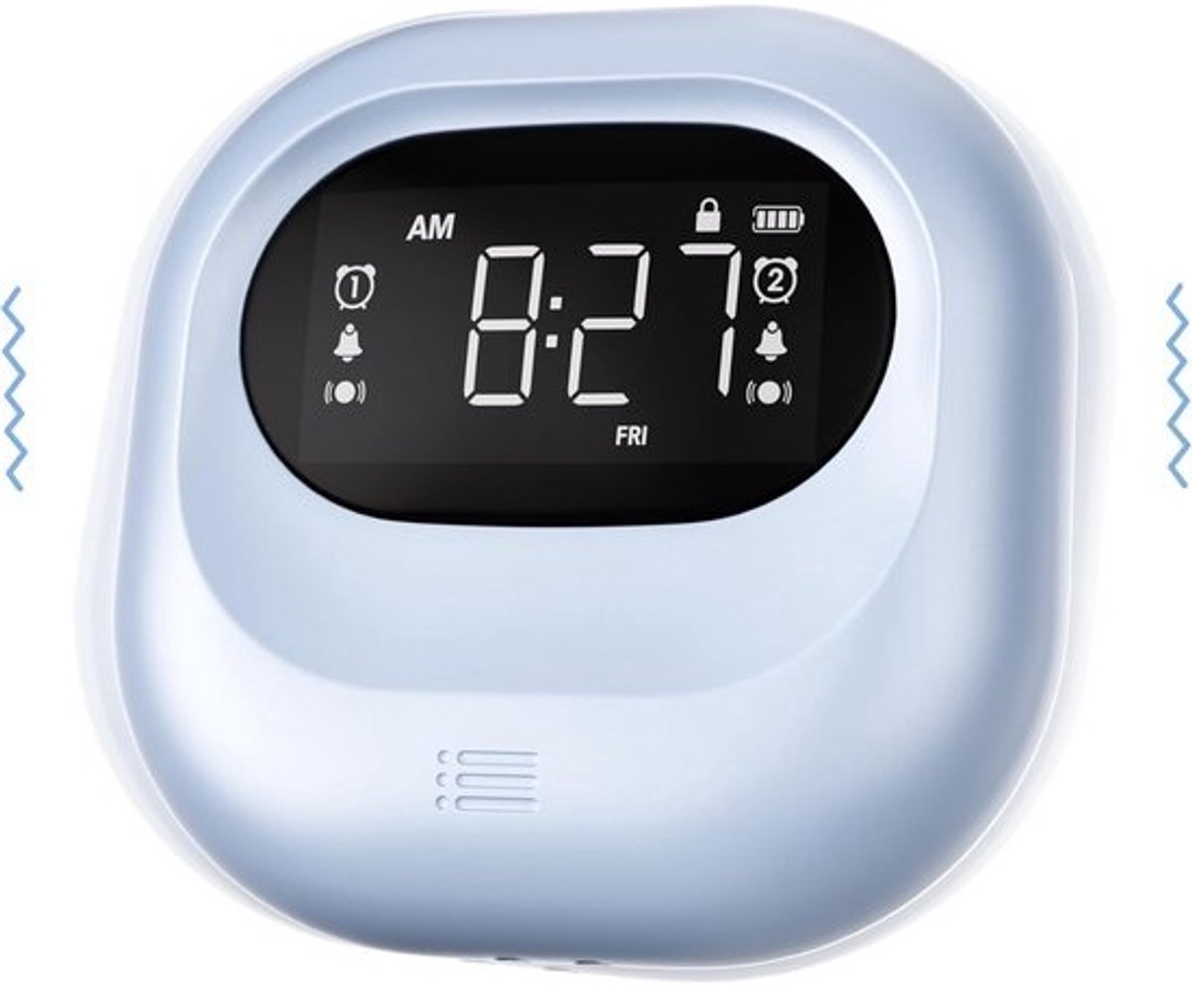 Digitale Wekker Met Type C Oplaadpoort - Geluidse Alarm Klok Voor Slaapkamer, Bureau, Reis