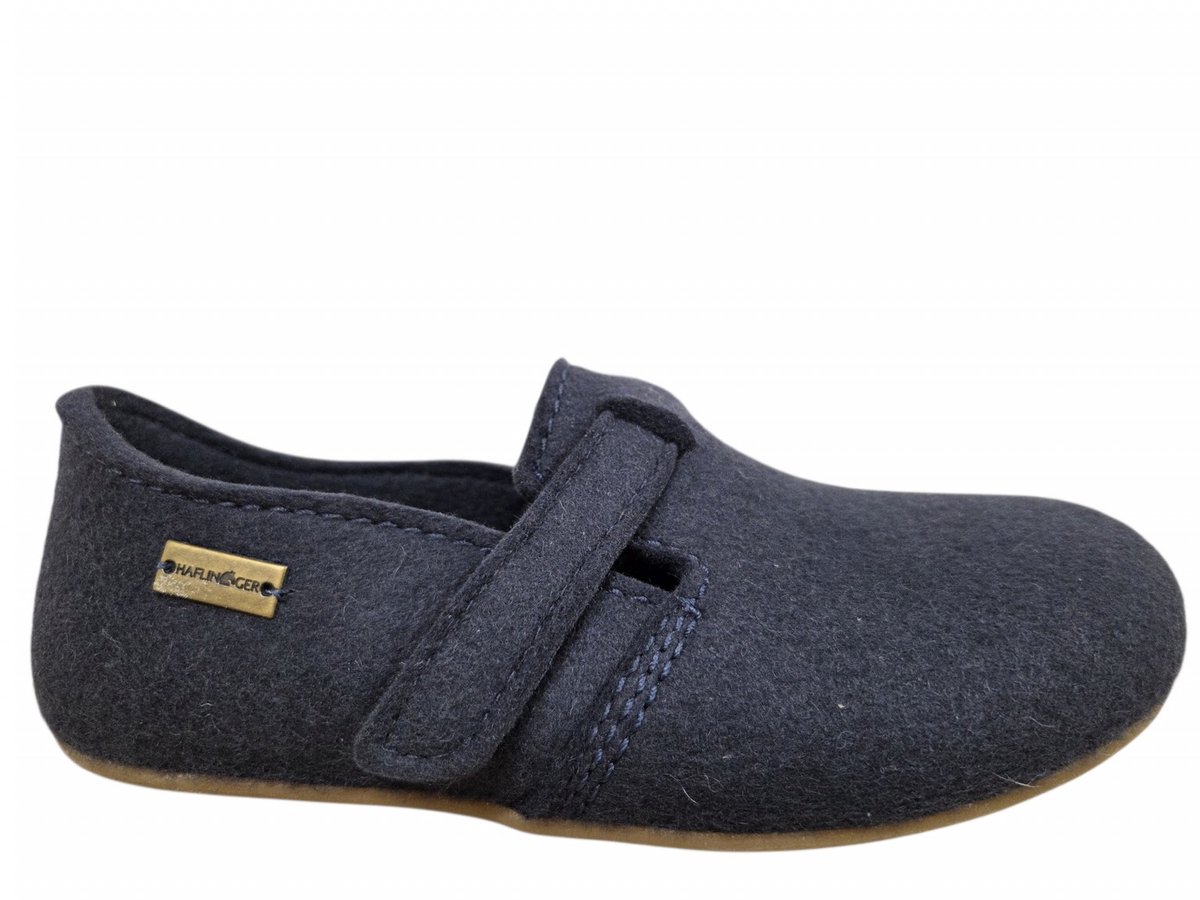 Haflinger Everest Focus 070 Mittelblau Pantoffels Dichte Sloffen Blauw Vilt Dames - Blauw - 42