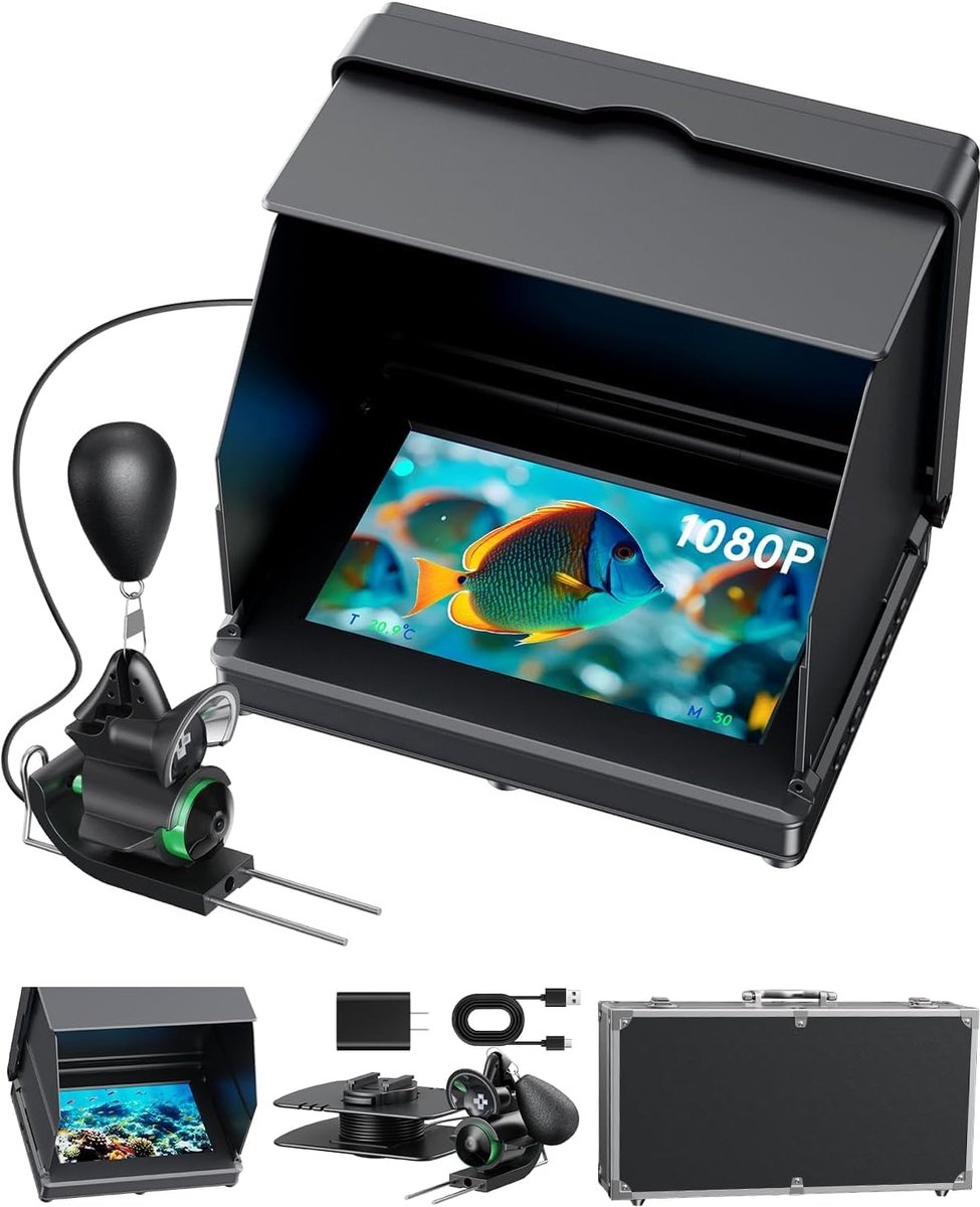 Vissen Camera, 5 "LCD, IR Nachtzicht, 100 voet kabel, IPX6