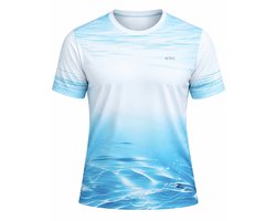 WK Sea Wave Collection Ultralicht T-shirt - Sneldrogend Sport T-shirt voor Outdoor & Dagelijks Gebruik – Ademend, Comfortabel & Zacht – Ideaal voor Langdurig Draagcomfort bij Hardlopen, Voetbal & Training - M