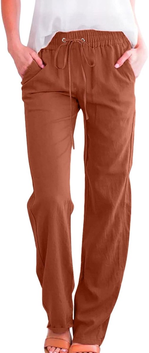 Linenbroek met koord 7/8