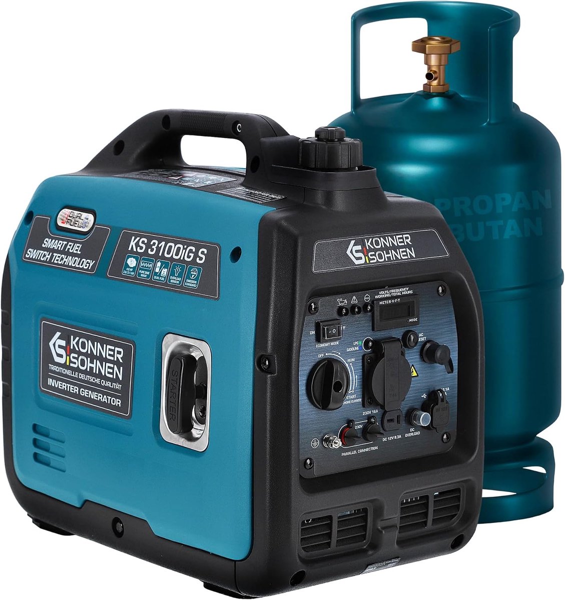 Generator 3100W met Inverter Technologie - Compact Design (48x43x29 cm) | Industrohome