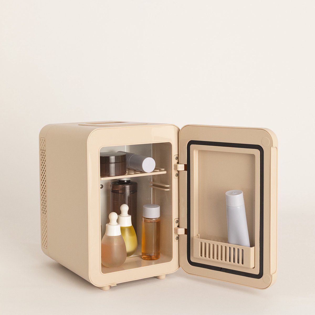 CREATE - 4L Mini cosmetica koelkast met koel- en verwarmingsfunctie - Zand - SKINCARE MINI FRIDGE