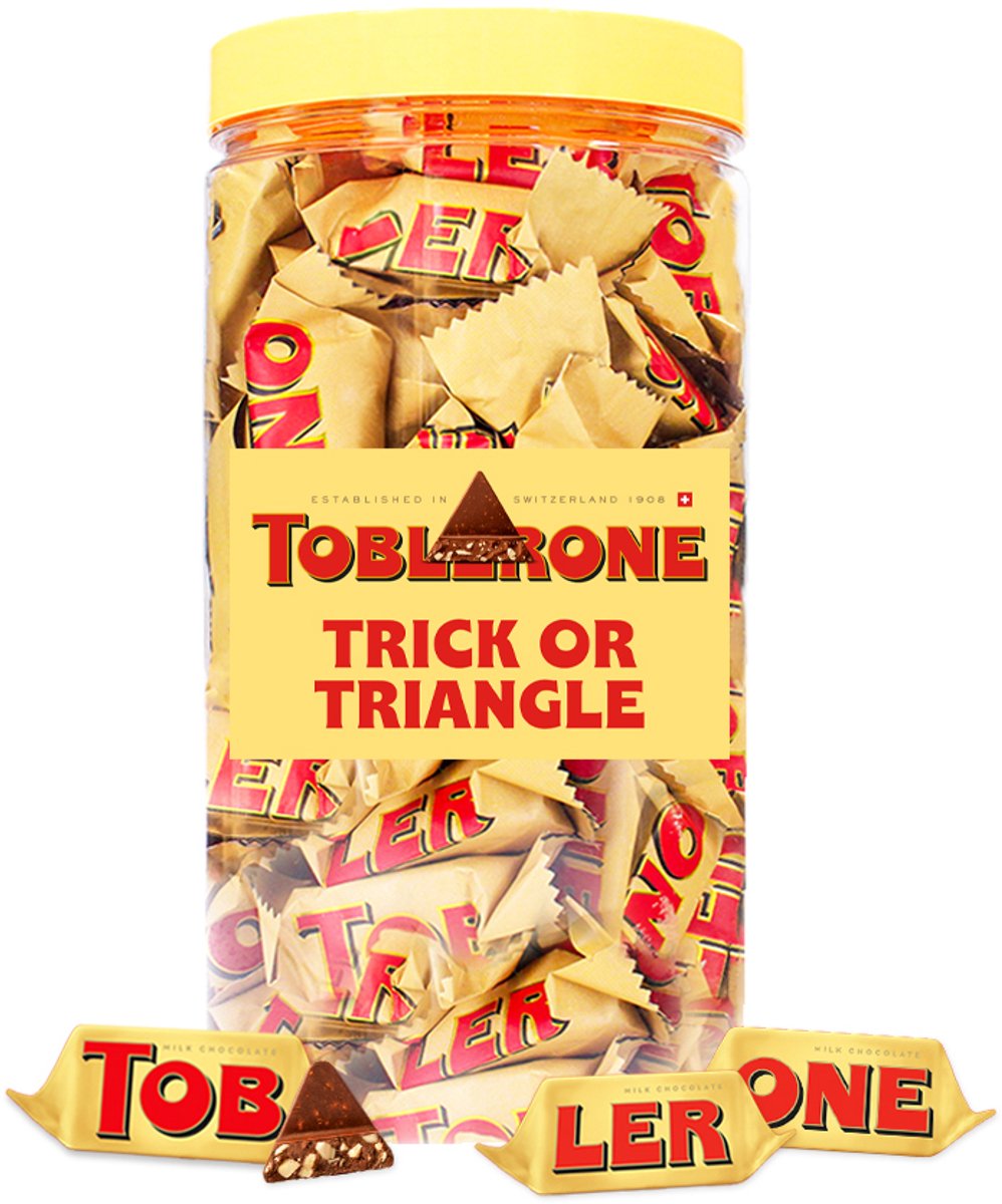 Toblerone Tiny Halloween chocolade - "Happy Halloween" - melkchocolade met amandel, nougat en honing - 500g