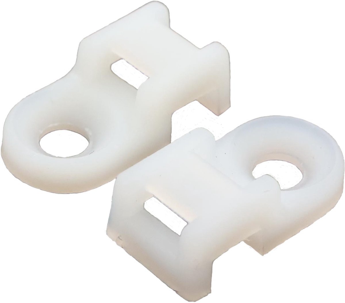 PRO-TIE® - SchroefOog 19 x 10 mm Wit naturel (Zak 100 stuks)