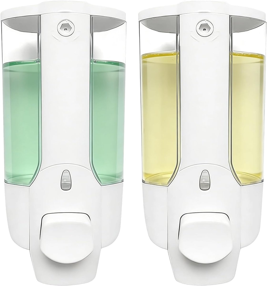 Soap Dispenser Wall Mount 350ml Manual Push Button Soap Dispenser Pump Dispenser Hand Soap Dispenser for Home - ShopVlot