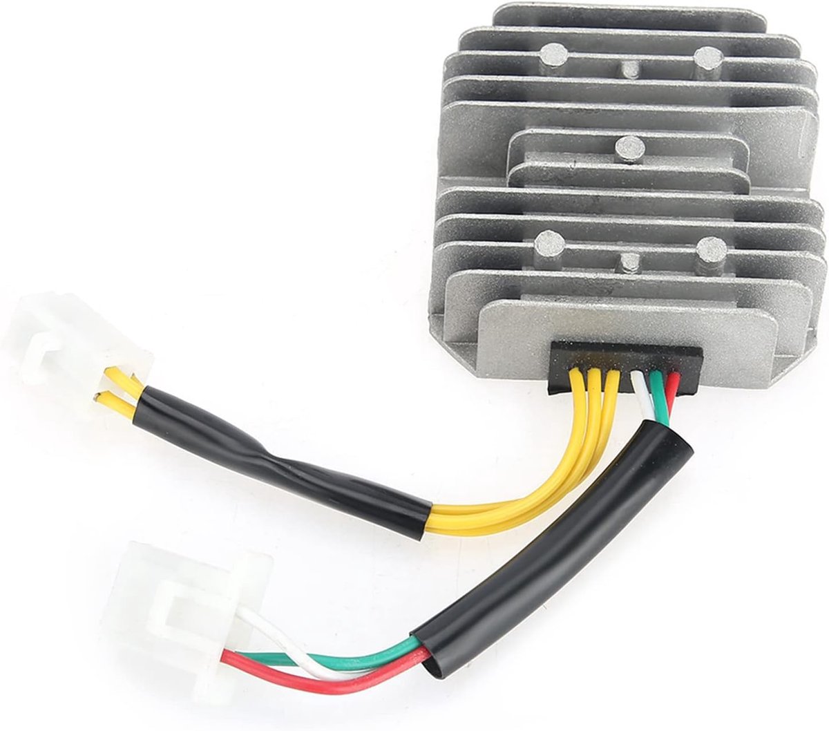 Spanningsregelaar Rectifier 6-Draad - Aluminium Koelvinnen - Voor GY6 125cc 150cc Scooters - ShopVlot