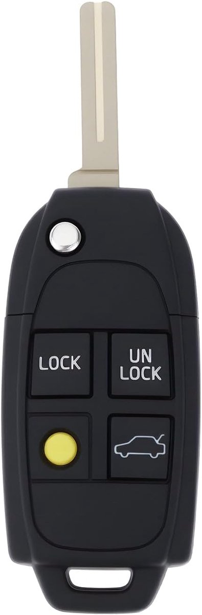 4-Knoppen Opvouwbare Afstandsbediening Sleutel Case NE66 Blade Autosleutel Shell Compatibel met Volvo S40 I S60 I S80