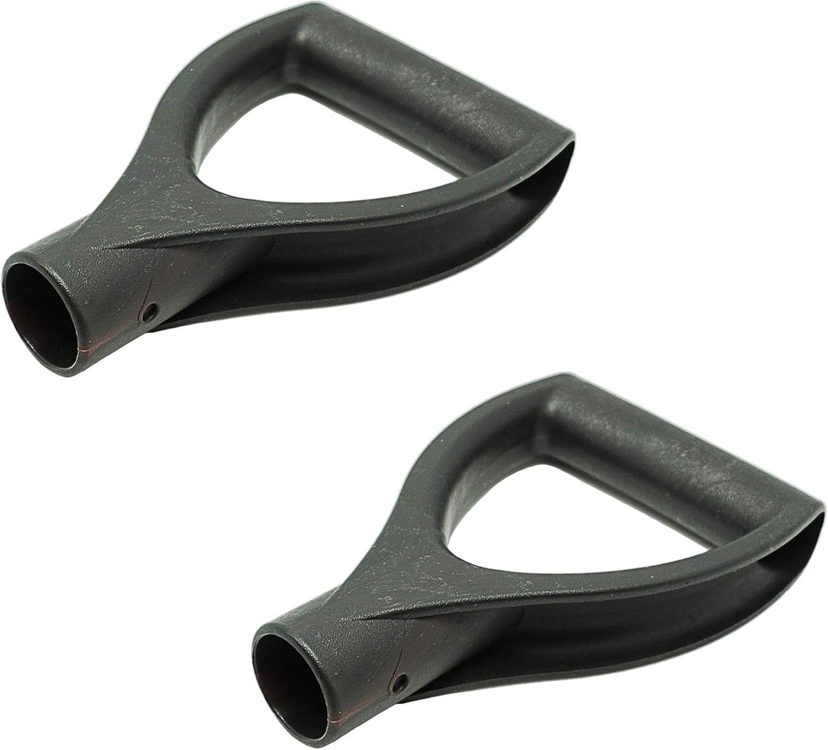 Vervanging van plastic D-handvat voor tuin Schop Spade Handvat Vork Schop Vervangende D-handgreep Garden Handvat van de schop voor Gazon Boerderij Tuinieren Sneeuwruimen Spade Accessoires 30mm Zwart 2 Stuks