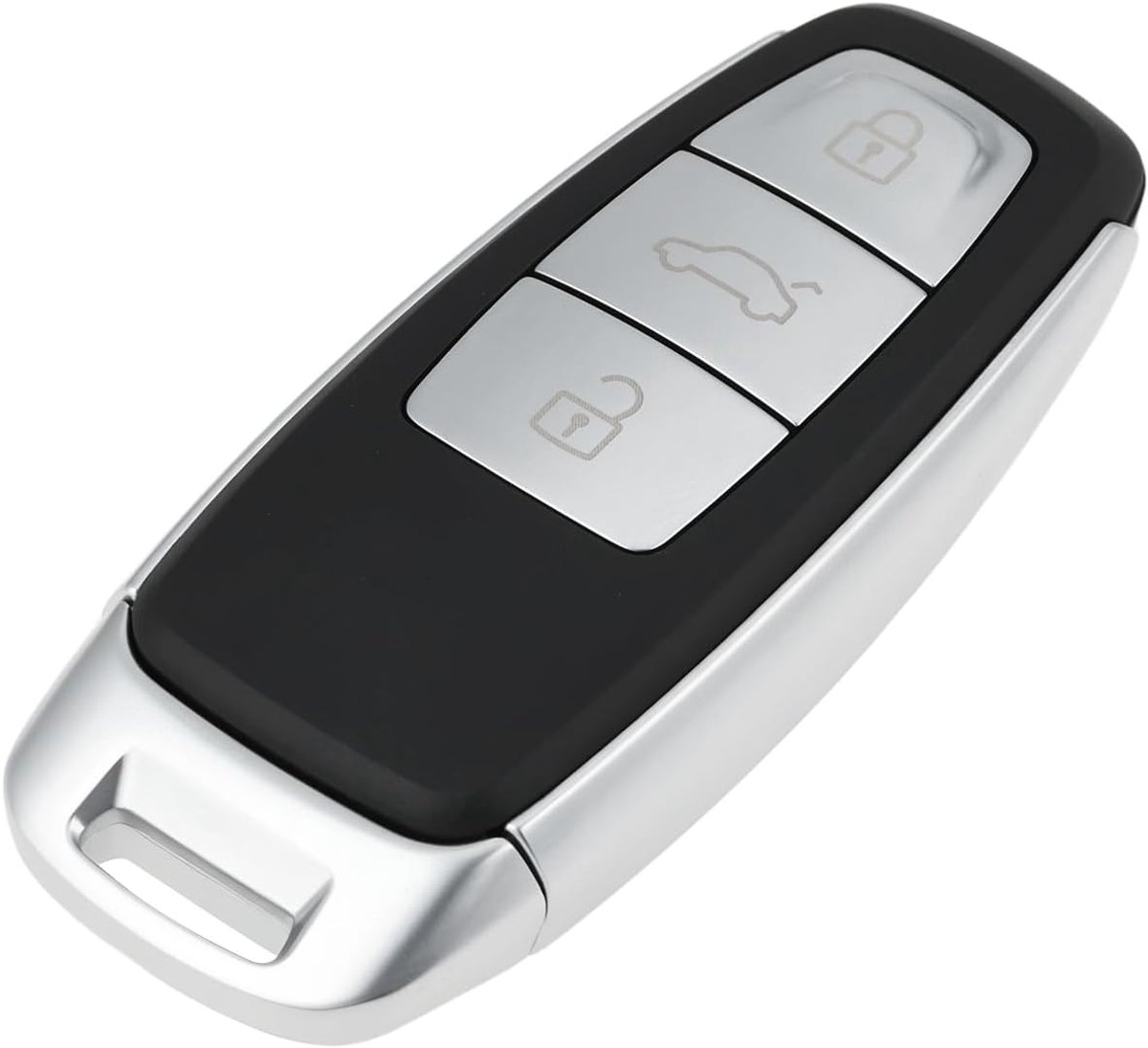 3-knops Smartkey KeylessGo Behuizing Compatibel met AUDI C8 D5 Q7 Q8 A6 A7 A8